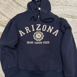 Arizona Navy Hoodie with Embroidered Logo